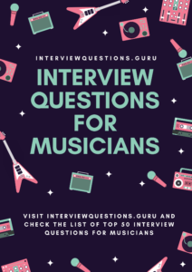 Musician interview questions Infographics