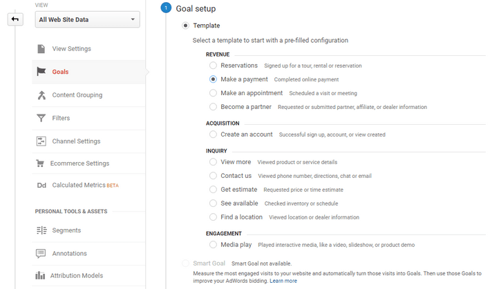 Google Analytics Conversions