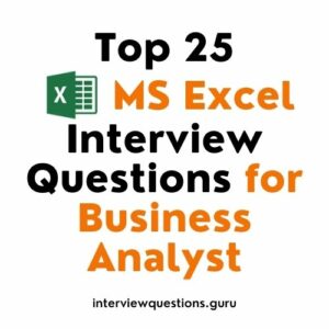 excel interview questions for business analyst