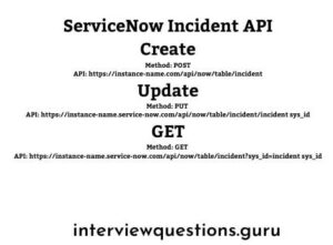 servicenow incident management api