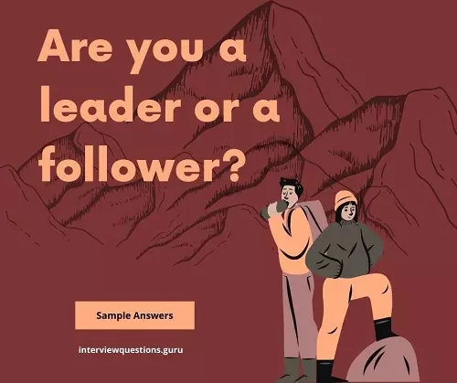 Are you a leader or a follower sample answers