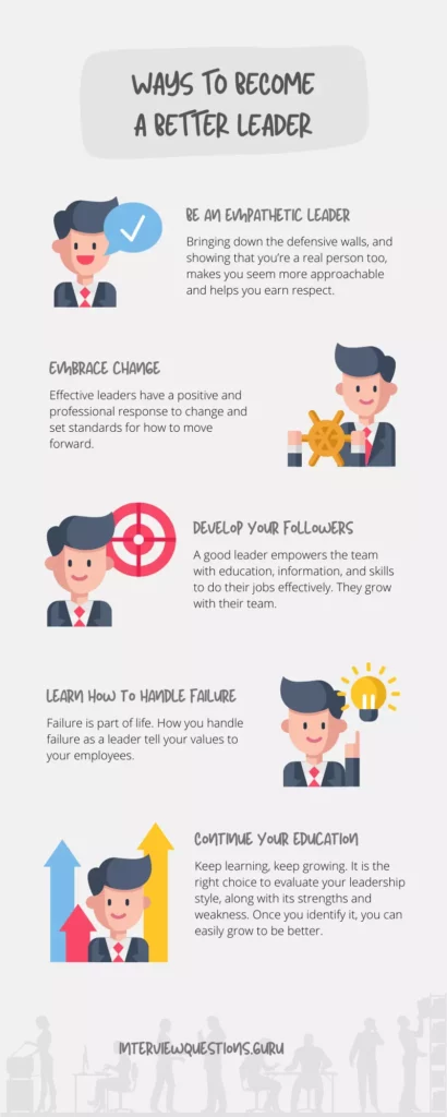 Ways to Become a Better Leader Infographic