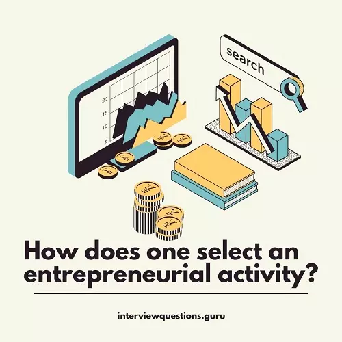 how does one select an entrepreneurial activity