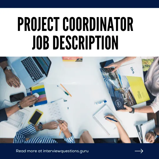 Project Coordinator Job Description Template Example
