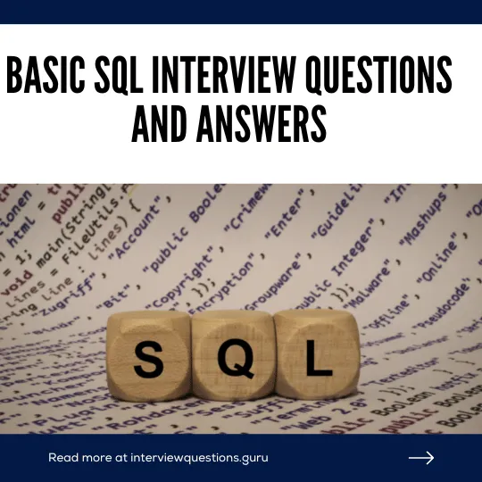 Basic SQL Interview Questions and Answers