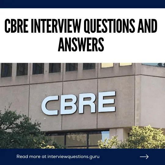 CBRE Interview Questions and Answers
