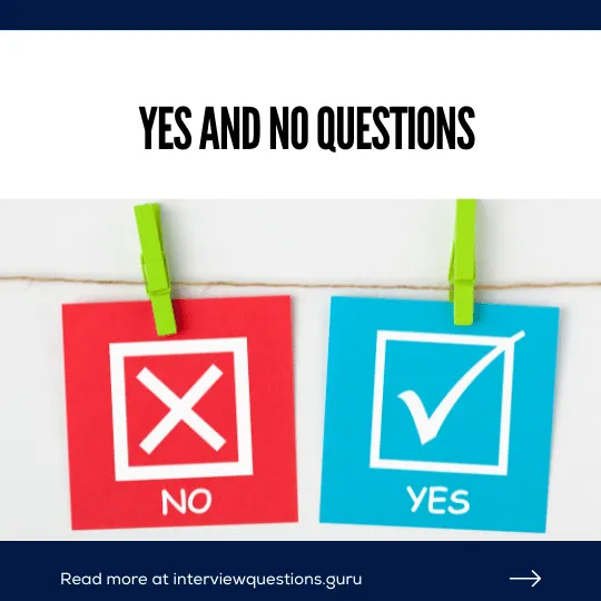 best yes and no questions
