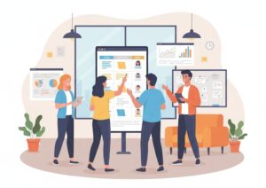 Agile Team Collaboration Scene